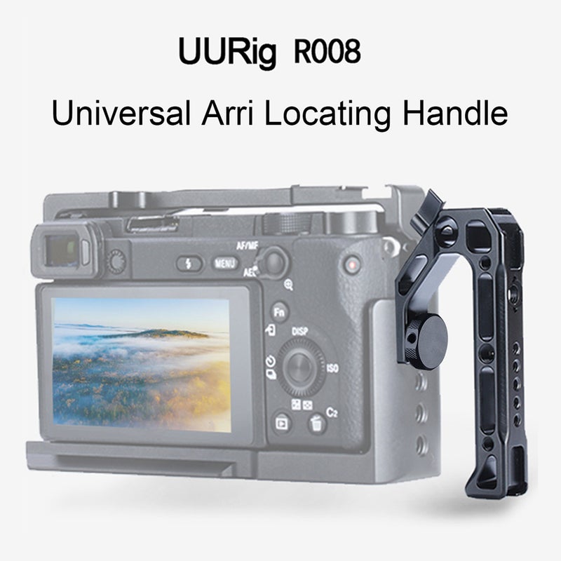 Universal Camera Top Handle Handgrip with Cold Shoe Mounts Black