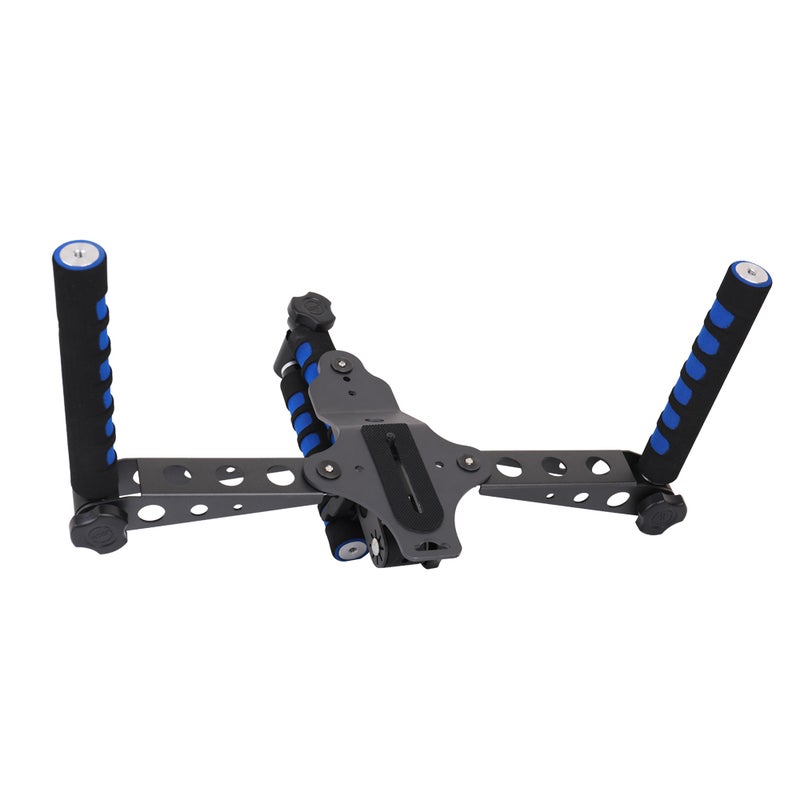Universal Multifunctional DSLR Filmmaking System Shoulder Mount Black/Blue