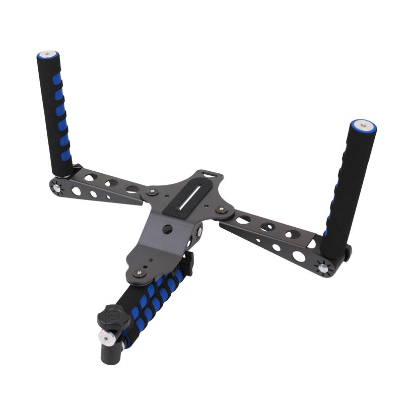 Universal Multifunctional DSLR Filmmaking System Shoulder Mount Black/Blue