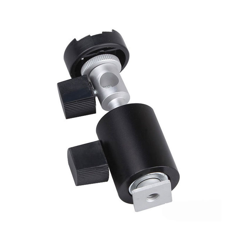 Camera Speedlight Support C-Type Mount Bracket With Ball Head Black