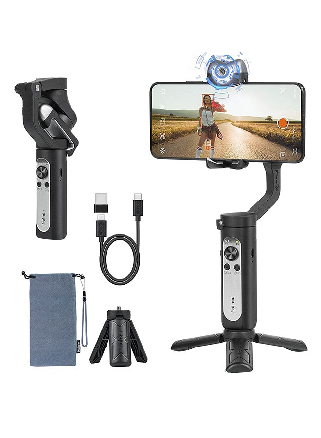 2800.0 mAh 3-Axis Handheld Professional Video Stabilizer with Grip Black