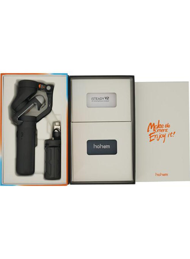 2800.0 mAh 3-Axis Handheld Professional Video Stabilizer with Grip Black