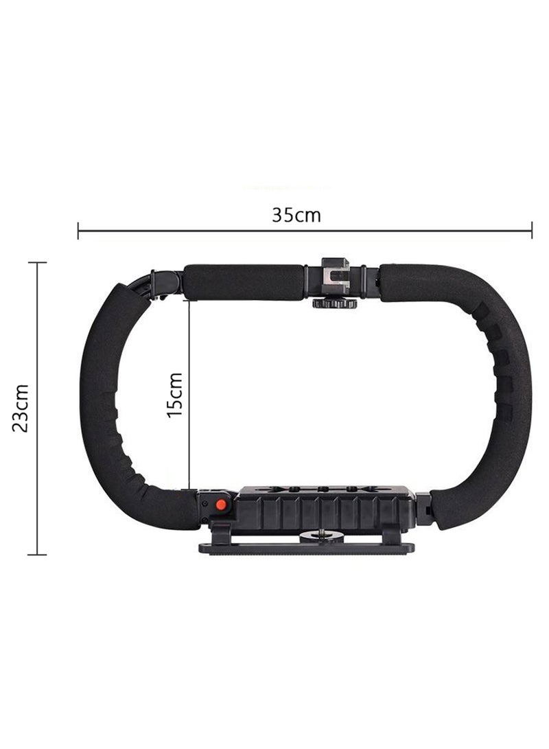VH-03 Double Hand Stabilizer Compatible with Cameras Smartphone GoPro DSLR etc