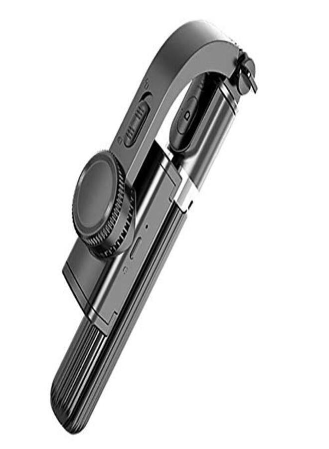 Gimbal Selfie Pod Selfie Stick Extendable Video Gimbal Stabilizer for Androids And iPhones Jet Black
