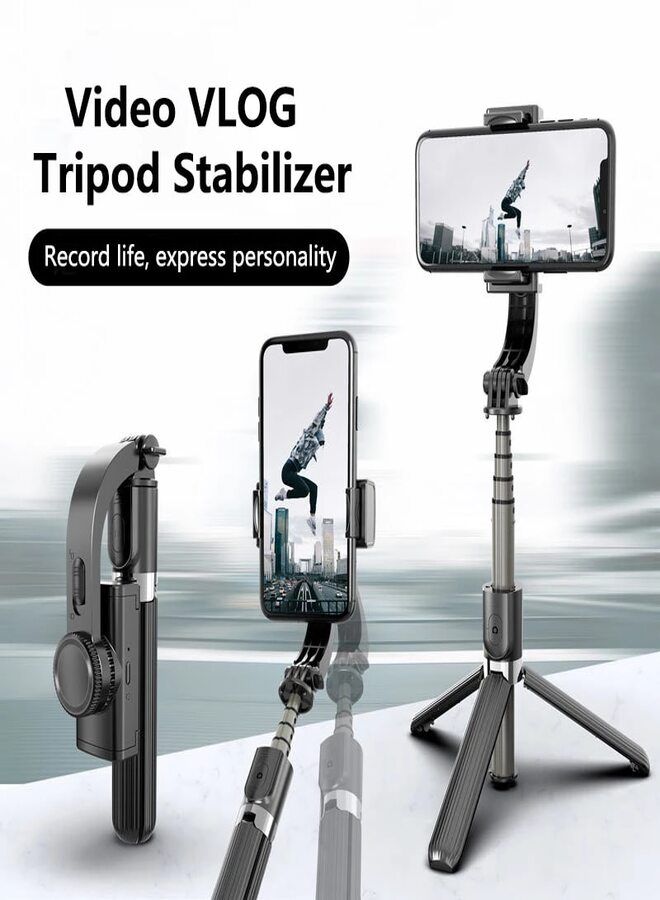 Detrend L08 Handheld Auto Stabilizer Bluetooth Selfie Stick With Tripod For Vlog You Tube Video Tik Tok Video Live Video