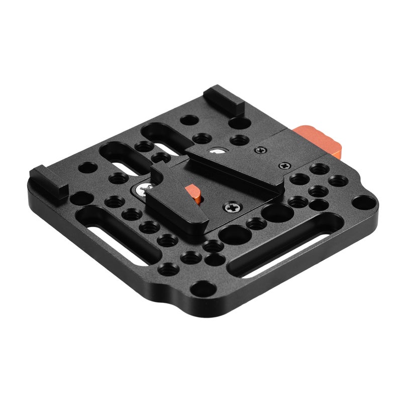 V-Lock Quick Release Plate For V-Mount Battery Orange/Black