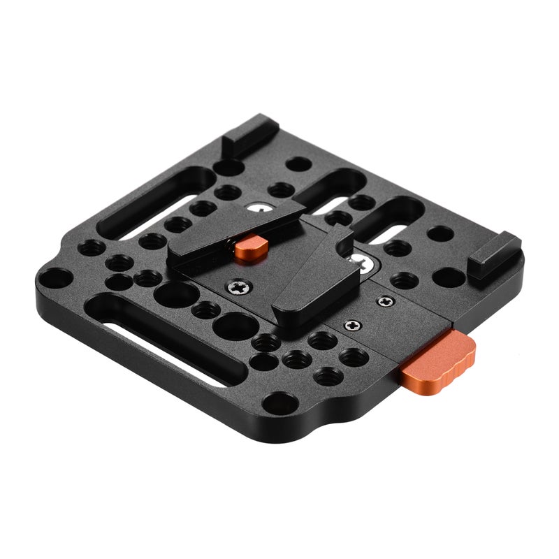 V-Lock Quick Release Plate For V-Mount Battery Orange/Black