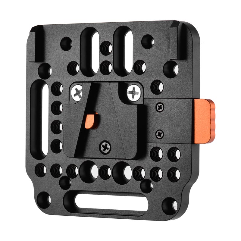 V-Lock Quick Release Plate For V-Mount Battery Orange/Black