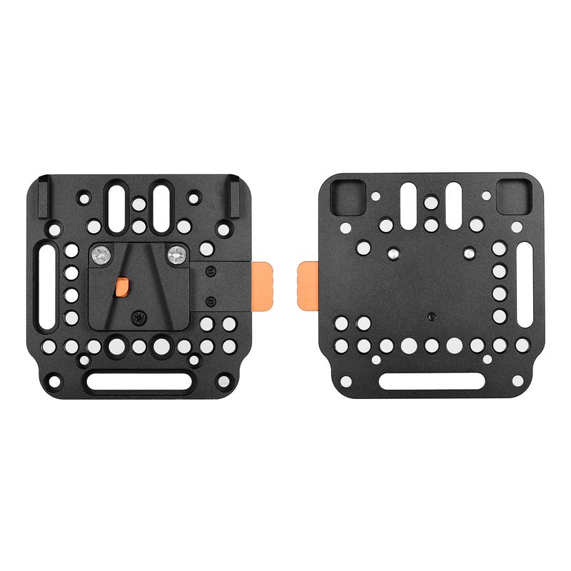 V-Lock Quick Release Plate For V-Mount Battery Orange/Black