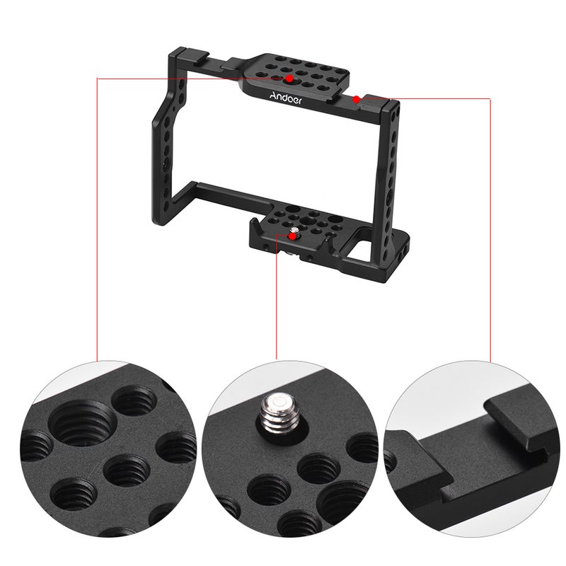 G85 Aluminum Alloy Camera Cage and Top Handle Kit Black