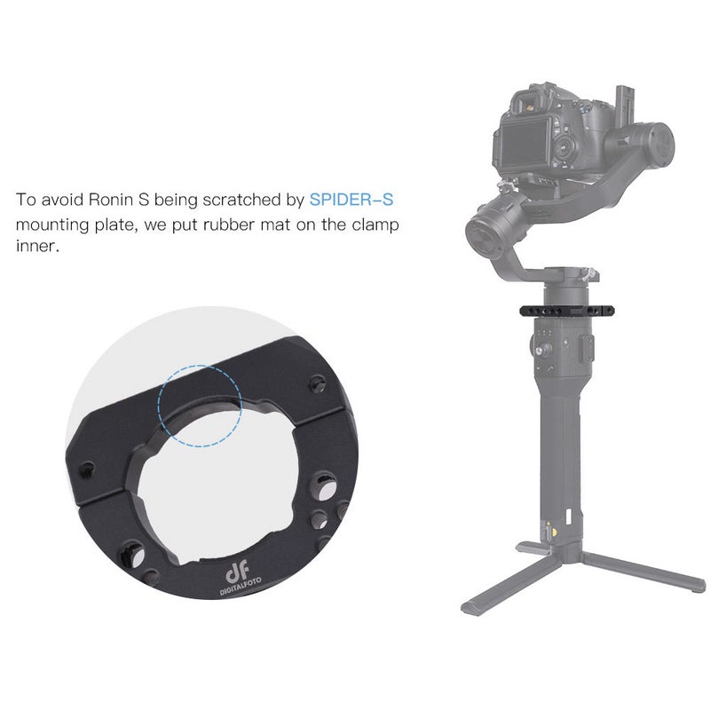 Spider-S Mounting Plate Clamp Black