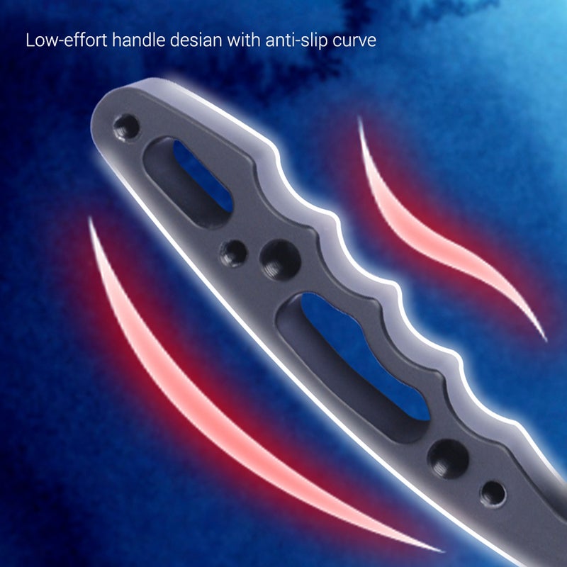 Handle Hand Grip Extension Rod Holder With Mini Magic Arm Strap Black