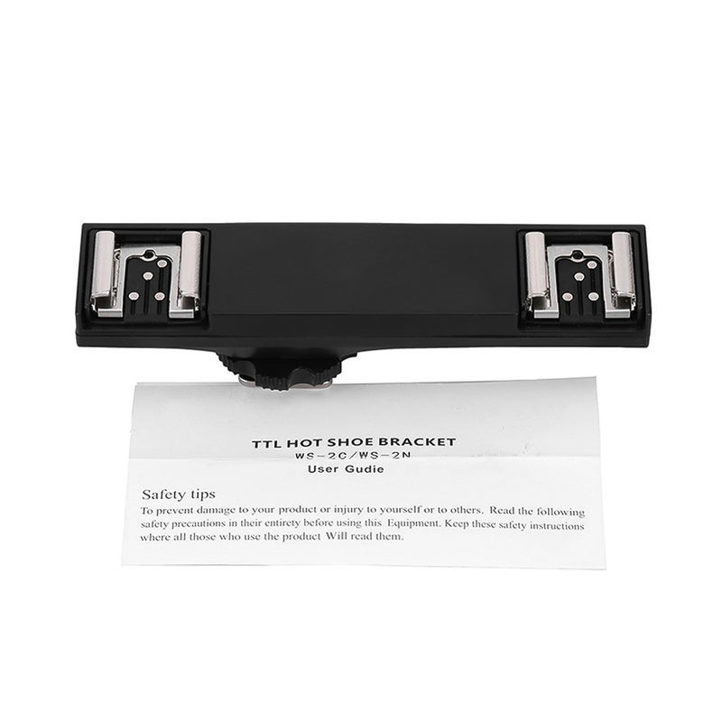 Hot Shoe Extension Bracket Stand Black