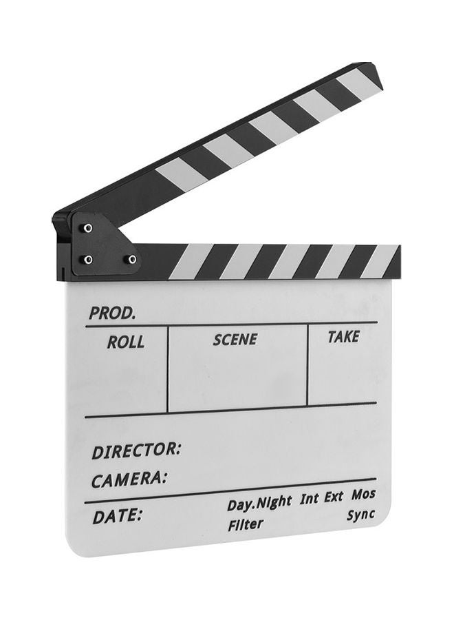 Director Film Clapboard White/Black