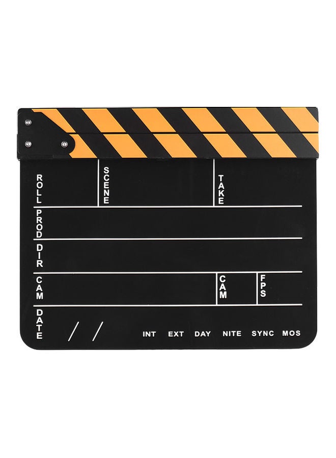 Director Film Clapboard Black/Yellow