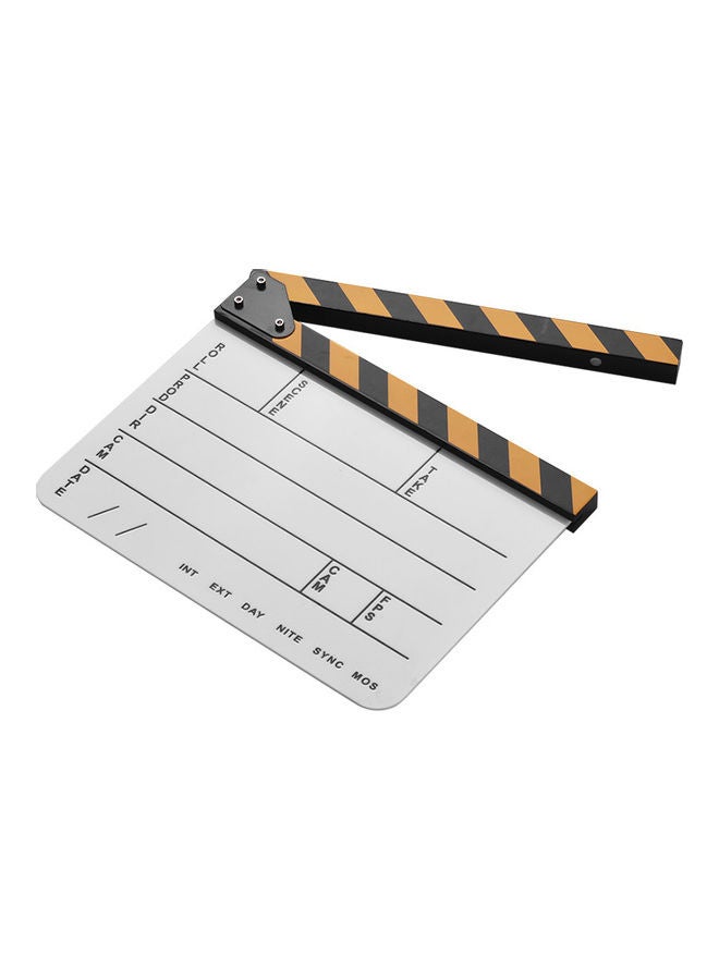 Director Film Clapboard White/Black/Yellow