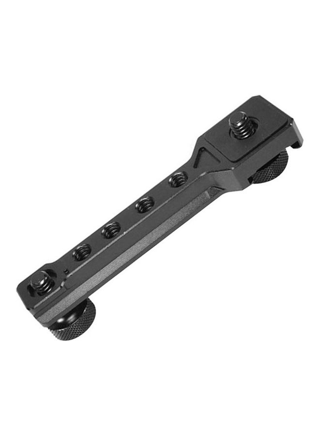 Gimbal Extension Plate Bracket Aluminum Alloy Cold Shoe Mount Bar Black