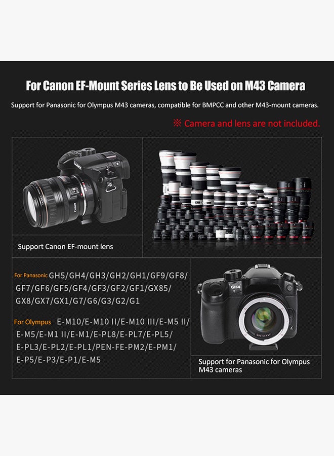 Lens Mount Adapter Black