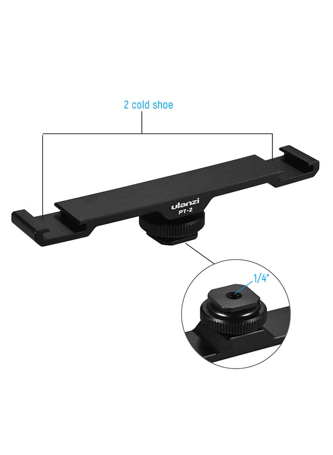 Double Mount Extension Bar Black