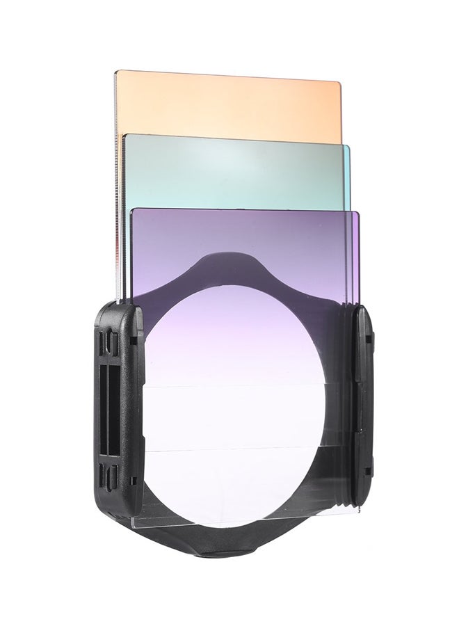 13-Piece Square Gradient Filter Bundle Kit Black/BLue/Red