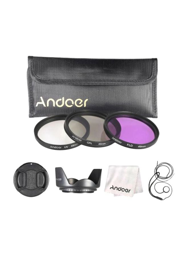Camera Lens Filter Kit Black/Purple/White