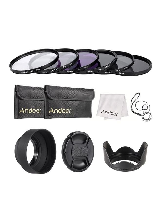 Camera Lens Filter Kit Black/Purple/White