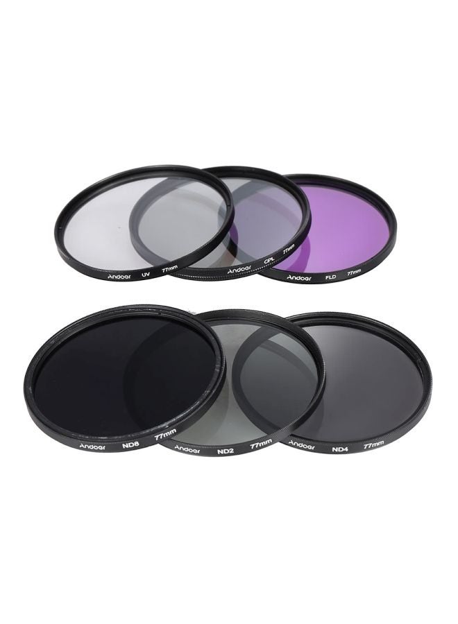 Camera Lens Filter Kit Black/Purple/White