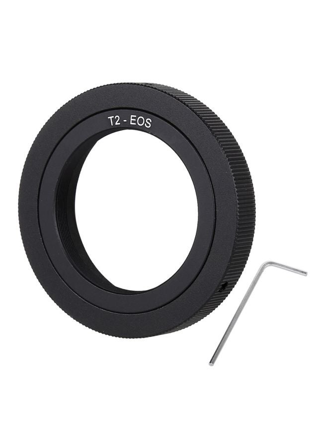T2-EOST2 Thread Lens To EOS Mount Metal Adapter Ring Black