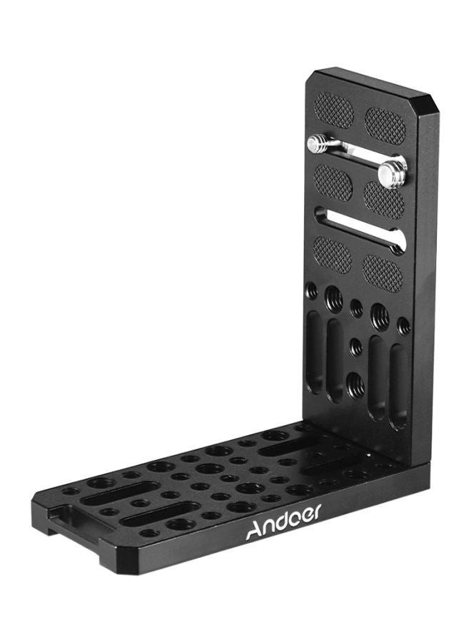 L-Shape Bracket For DSLR Camera Black