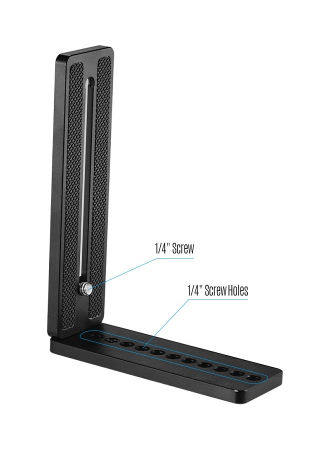 L-Shaped Camera Bracket Holder Black