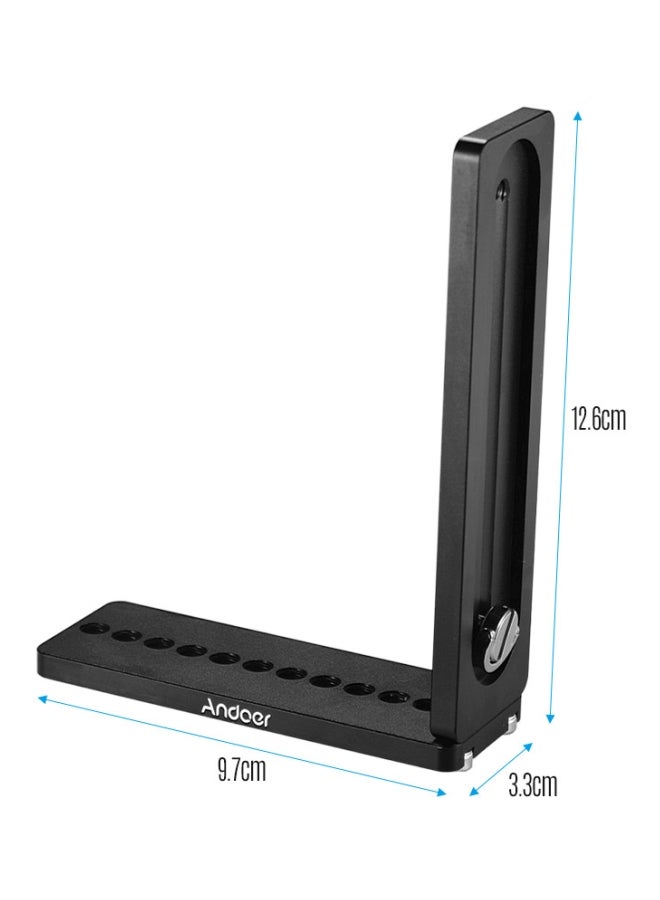 L-Shaped Camera Bracket Holder Black