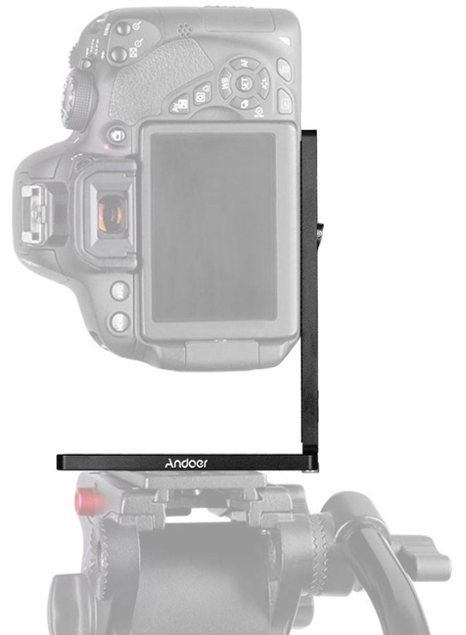 L-Shaped Camera Bracket Holder Black