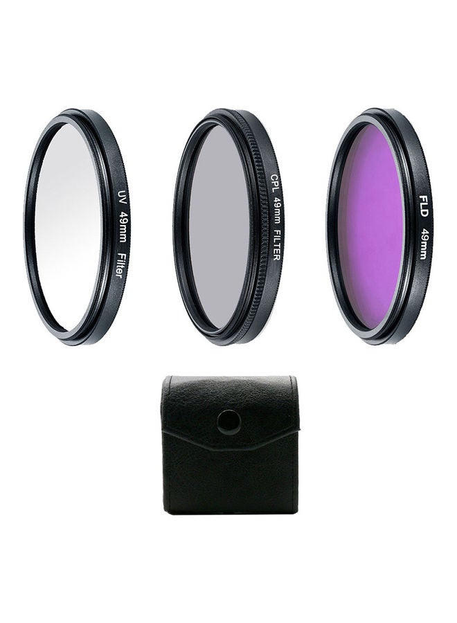 Professional UV CPL Polarizer FLD Photography Filter Kit For SLR Camera Multicolour