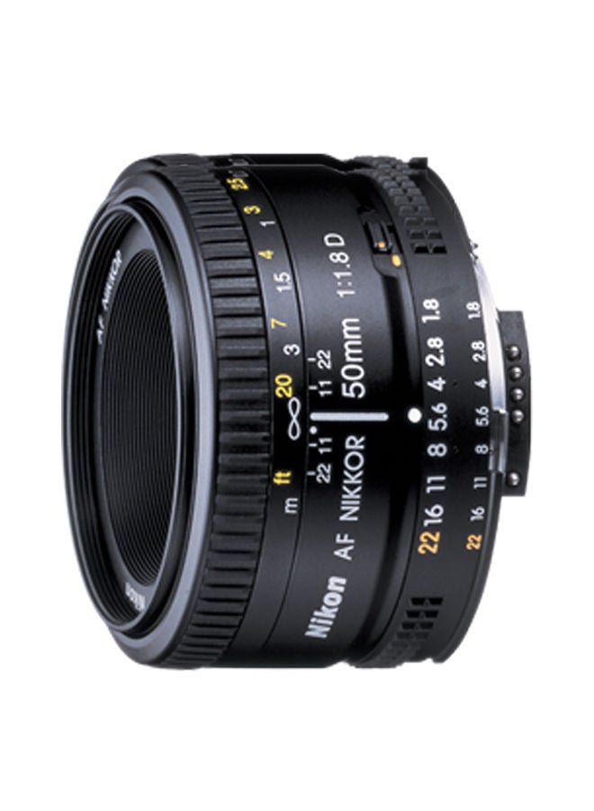 AF Nikkor 50mm f/1.8D Lens For Nikon Black
