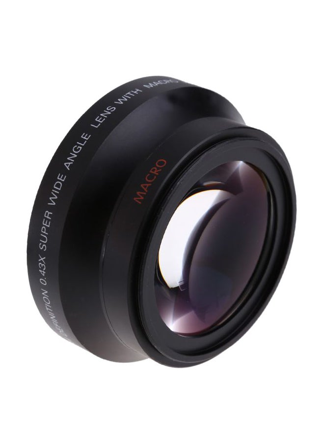 2-In-1 Clip 0.45X Super Wide Angle With Macro Lens Black