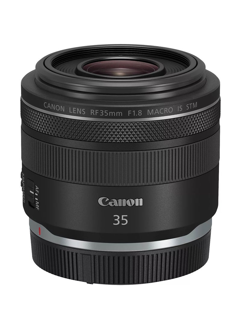 RF 35mm F1.8 IS Macro STM Lens، Enthusiast Level، Hybrid IS، STM Focusing، Great for Street، Travel & Macro Black