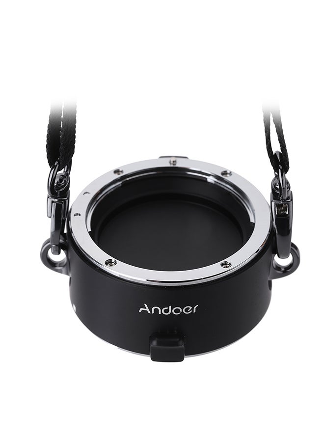 Dual Lens Holder With Strap For Canon Black