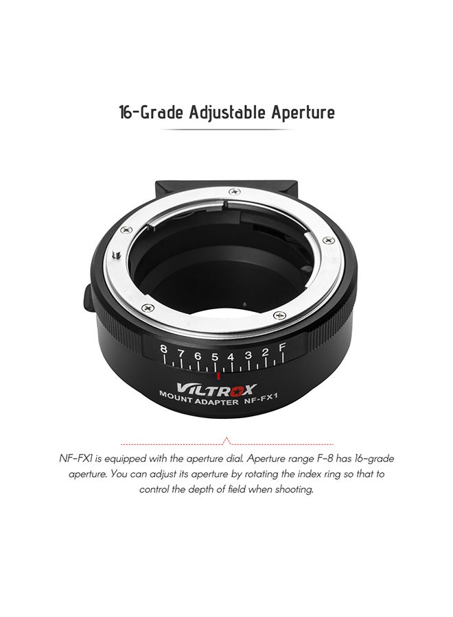 Camera Mount Adapter Ring Black/Silver