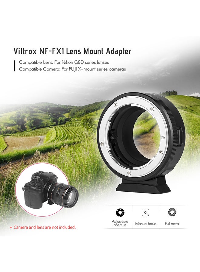 Camera Mount Adapter Ring Black/Silver
