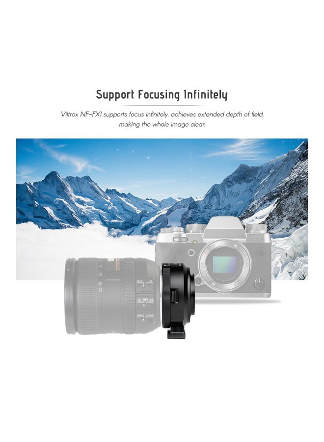 Camera Mount Adapter Ring Black/Silver