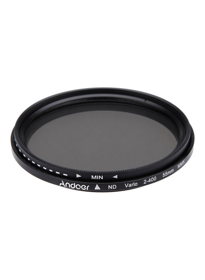 55mm ND Fader Neutral Density Adjustable ND2 To ND400 Variable Filter For Canon Nikon DSLR Camera Multicolour