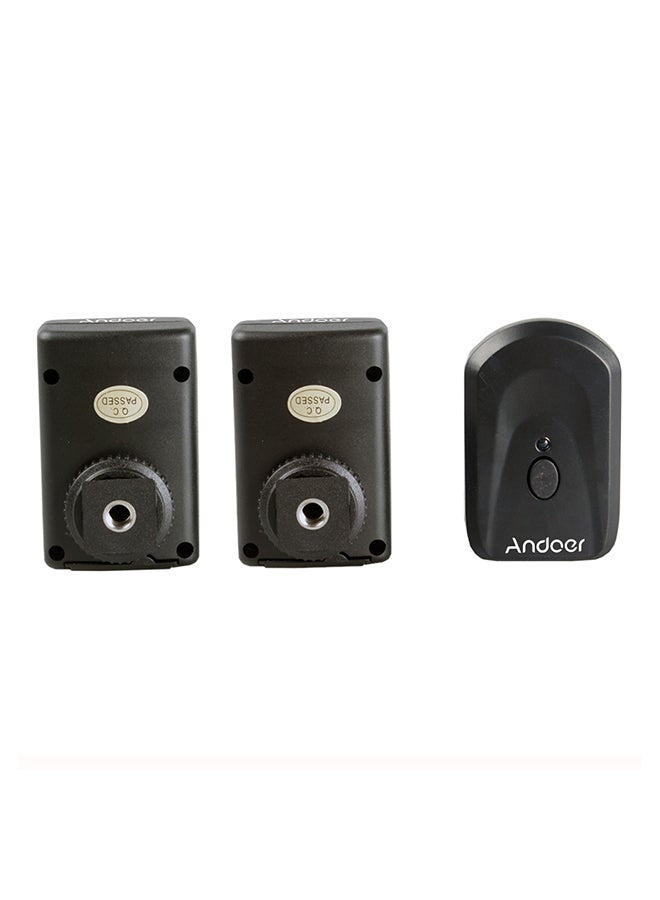 4-Channels Wireless Remote Flash Trigger Black