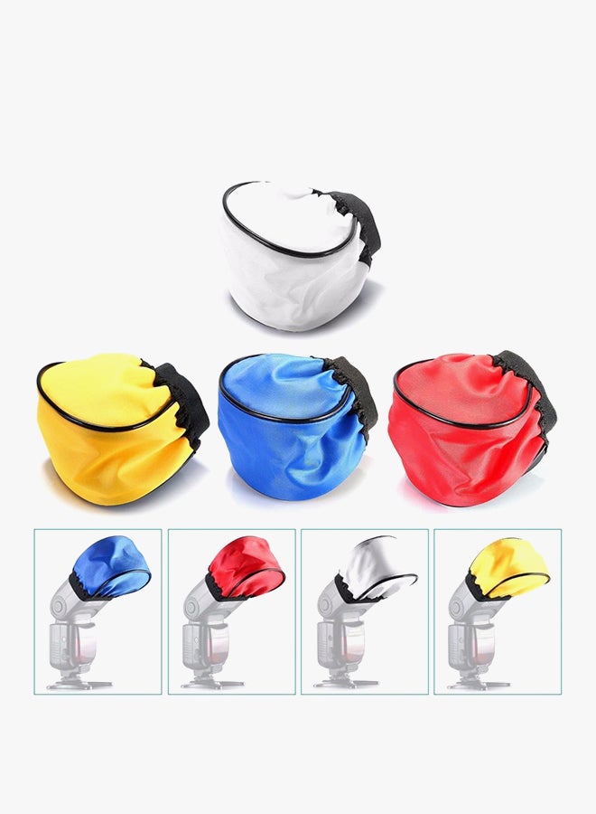 Universal 4 Color Flash Diffuser Cloth Multicolour