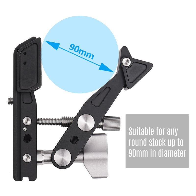Andoer TC-90 Heavy Duty Clamp Mount Photography Camera Bracket Black