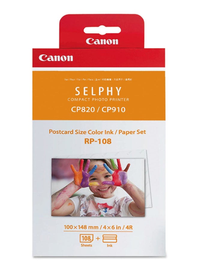 RP-108 Colour Ink/Paper Set Print up to 108 Postcard-sized Images