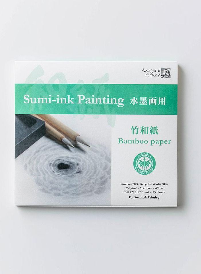 Awagami Art Pad - Bamboo Paper Sumi - 242 x 272 mm - Signature board
