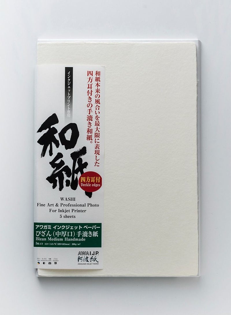 Awagami Factory Bizan Handmade Medium Natural 200gsm Paper - A3+