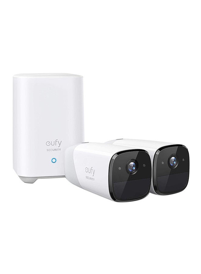 2-Piece Wireless Home Security Camera With 365 Days Battery