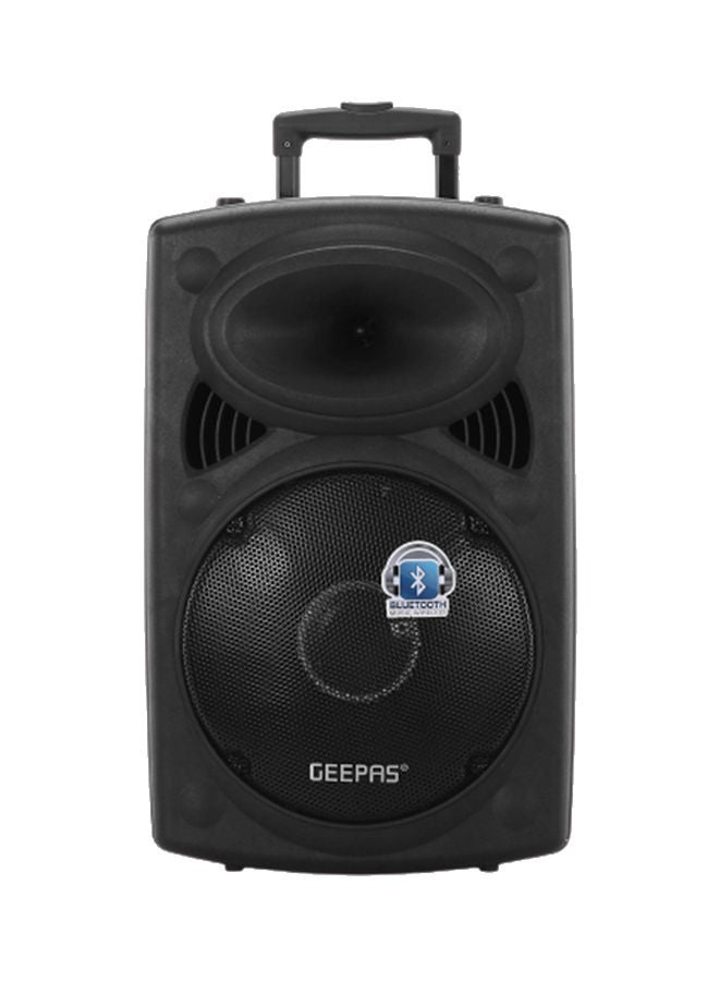 Rechargeable Portable Trolley Speaker System With USB/Bluetooth/SD Card Slots/FM Radio GMS8519 Black