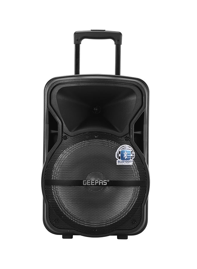 Portable & Rechargeable Professional Speaker With Blue tooth & TWS Function, Remote Control,, USB/Bluetooth/SD Card Slots/FM Radio, 35000W PMPO, GMS8568, Black GMS8568 Black